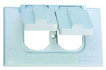 TEDDICO/BWF BWF 4181W-1 Cover, 4-1/2 in L, 2-3/4 in W, Metal, White, Powder-Coated ELECTRICAL TEDDICO/BWF