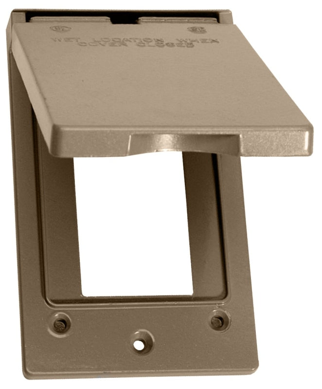 TEDDICO/BWF BWF 511VAB-1 Cover, 4-9/16 in L, 2-13/16 in W, Metal, Bronze, Powder-Coated