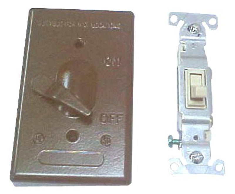TEDDICO/BWF BWF 613AB-1 Switch Cover, Toggle, 4-9/16 in L, 2-13/16 in W, 1-Gang, Metal, Bronze, Powder-Coated, 6/CD ELECTRICAL TEDDICO/BWF