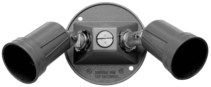 TEDDICO/BWF Teddico/Bwf 93102-1 Lamp Holder, Metal Housing Material, Gray, Knuckle Mounting ELECTRICAL TEDDICO/BWF