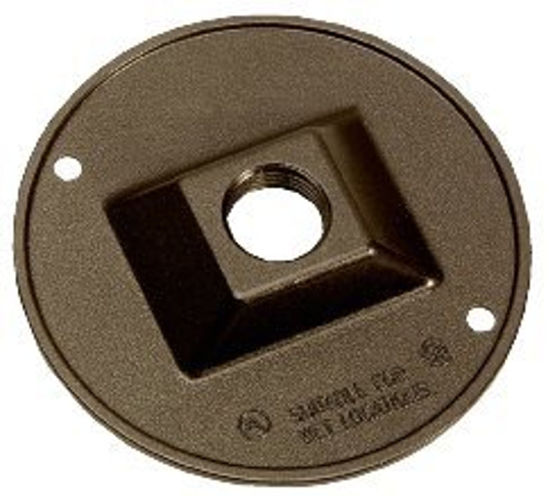 TEDDICO/BWF BWF 931AB-1 Cover, Lampholder, 4-1/2 in Dia, Round, Metal, Bronze, 6/CD ELECTRICAL TEDDICO/BWF