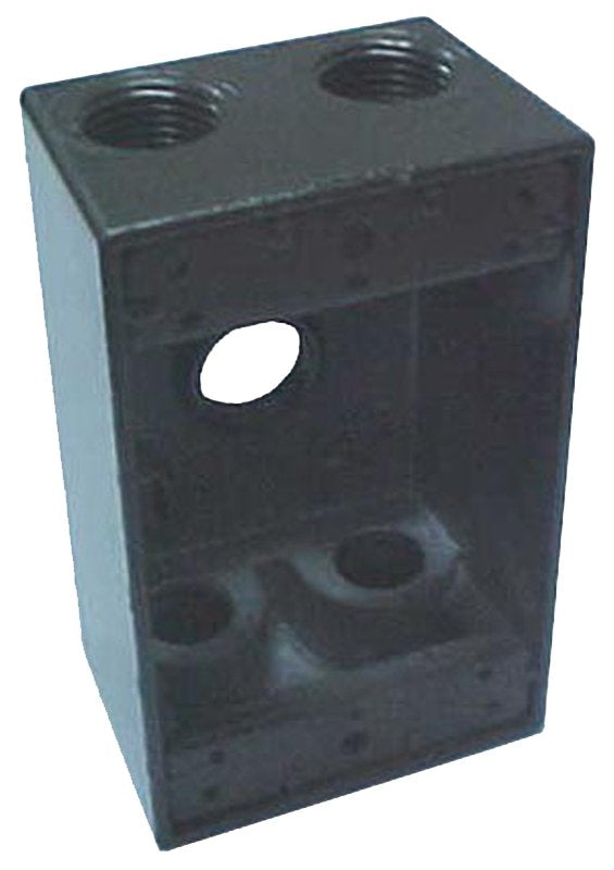 TEDDICO/BWF Orbit 1B75 Series 1B75-5 Weatherproof Box, 1-Gang, 2-3/4 in W, 2 in D, 4-1/2 in H, 1-Knockout, NEMA 3R, Screw Mounting ELECTRICAL TEDDICO/BWF