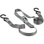 KEEPER Keeper 05716 Tie-Down, 1 in W, 8 ft L, Gray, 400 lb, S-Hook End Fitting, Steel End Fitting AUTOMOTIVE KEEPER