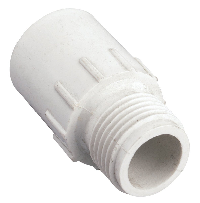 ORBIT IRRIGATION PRODUCTS Orbit 53362 Hose to Pipe Adapter, 1/2 x 3/4 in, Slip Joint x MHT, PVC, White