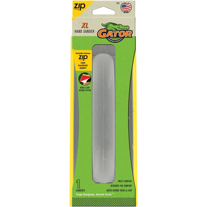 GATOR Gator ZipXL Series 7231 Hand Sander, 9-1/2 in L x 3-1/2 in W Dimensions PAINT GATOR
