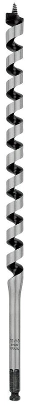 IRWIN Irwin WeldTec 3043010 Auger Drill Bit, 13/16 in Dia, 17 in OAL, Twist Flute, 1-Flute, 7/16 in Dia Shank TOOLS IRWIN