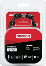 OREGON Oregon H72 Chainsaw Chain, 18 in L Bar, 0.05 Gauge, 0.325 in TPI/Pitch, 72-Link