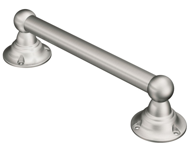 MOEN Moen LR2250DBN Designer Hand Grip, 9 in L Bar, 250 lb, Stainless Steel, Brushed Nickel