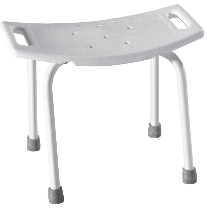 MOEN Moen DN7035 Shower Seat, 250 lb, Plastic Seat, Glacier White Seat, Aluminum Frame, 20 in W, 12 in D