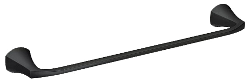 MOEN Moen Lindor Series MY8718BL Towel Bar, 18 in L Rod, Brass/Zinc, Matte, Wall Mounting