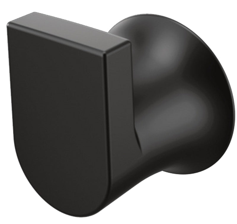 MOEN Moen Genta LX BH3803BL Robe Hook, 1-Hook, Zinc, Matte, Wall Mounting