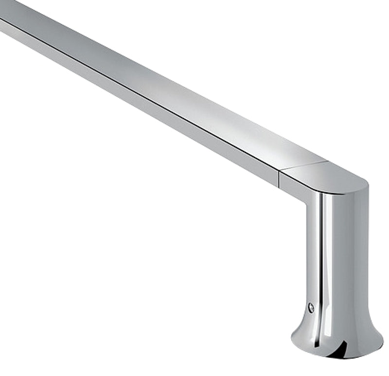 MOEN Moen BH3624CH Towel Bar, 24 in L Rod, Zinc, Polished Chrome, Screw, Wall HOUSEWARES MOEN