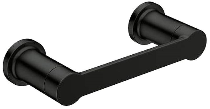 MOEN Moen RINZA Series Y1108BL Pivoting Toilet Paper Holder, Zinc, Black, Matte, Wall Mounting