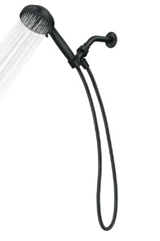MOEN Moen Hydro Energetix Series 200H0BL Handheld Shower, 1/2 in Connection, 1.75 gpm, 8-Spray Function, Plastic PLUMBING, HEATING & VENTILATION MOEN
