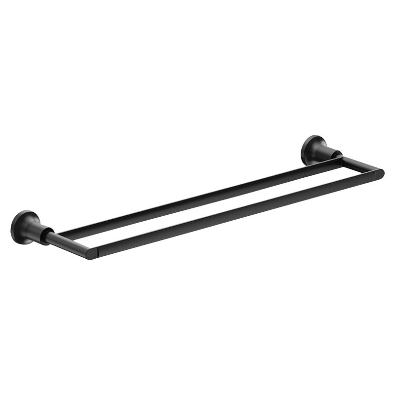 MOEN Moen Zyla Series Y1622BL Double Towel Bar, 24 in L Rod, Zinc, Matte, Wall PLUMBING, HEATING & VENTILATION MOEN