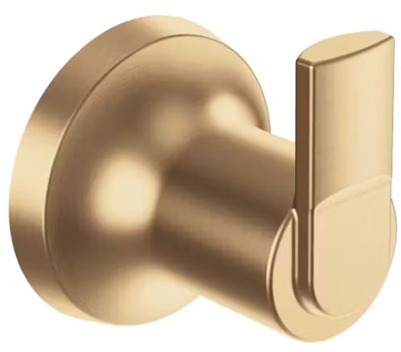 MOEN Moen Zyla Series Y1603BZG Robe Hook, Zinc, Bronzed Gold, Wall HARDWARE & FARM SUPPLIES MOEN