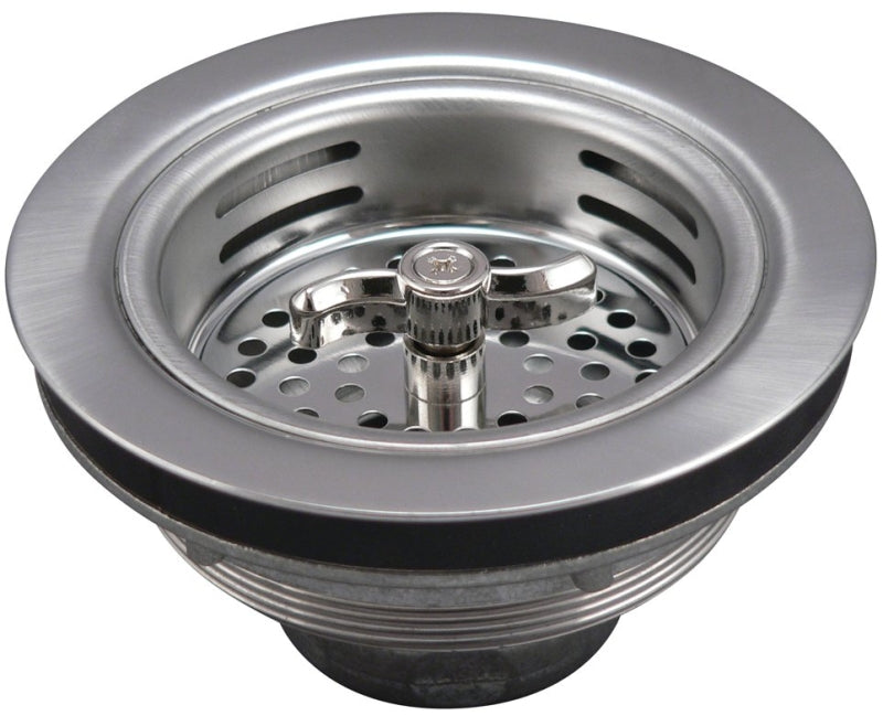 KEENEY Keeney 1433SS Basket Strainer, 4-7/16 in Dia, Stainless Steel, 3-1/4 in Dia Mesh PLUMBING, HEATING & VENTILATION KEENEY
