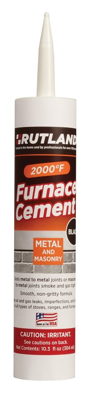 SELKIRK Rutland 64C Furnace Cement, Black, 10.3 fl-oz, Cartridge