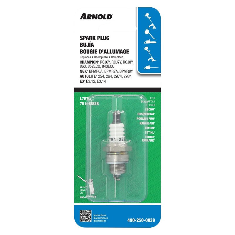 ARNOLD E3 E3.12 Spark Plug, 14 mm Thread, 3/4 in Hex AUTOMOTIVE ARNOLD