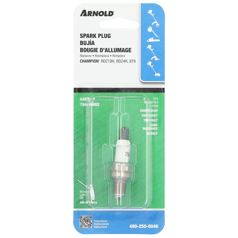 ARNOLD Arnold 490-250-0046 Spark Plug, For: Craftsman, Cub Cadet, Yard Machines, Troy-Bilt and DEWALT Small Engines AUTOMOTIVE ARNOLD