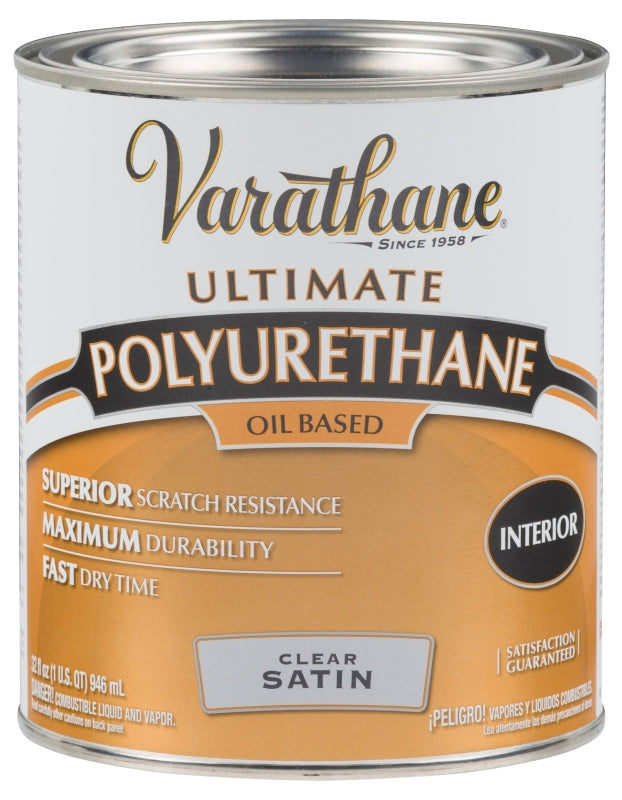 VARATHANE Varathane 242177H Polyurethane, Liquid, Clear, 1 qt, Can