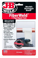 J-B WELD J-B Weld FiberWeld 38248 Pipe Repair Cast, 48 in L, 2 in W, Fiberglass, Off-White PAINT J-B WELD