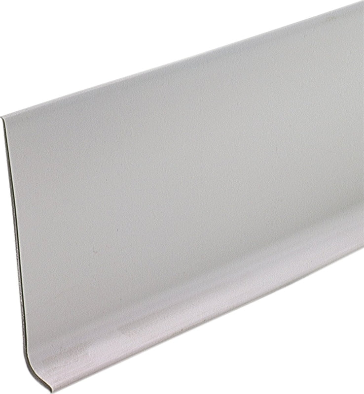 M-D M-D 75291 Wall Base, 4 ft L, 4 in W, Vinyl, Silver Gray