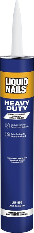 LIQUID NAILS Liquid Nails LNP-903 Construction Adhesive, Tan, 28 oz Cartridge