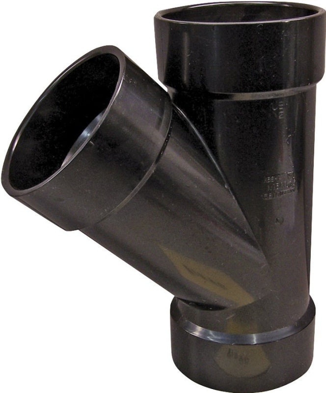 IPEX USA LLC-CANPLAS Canplas 102301LBC Pipe Wye, 1-1/2 in, Hub, ABS, Black LAWN & GARDEN IPEX USA LLC-CANPLAS