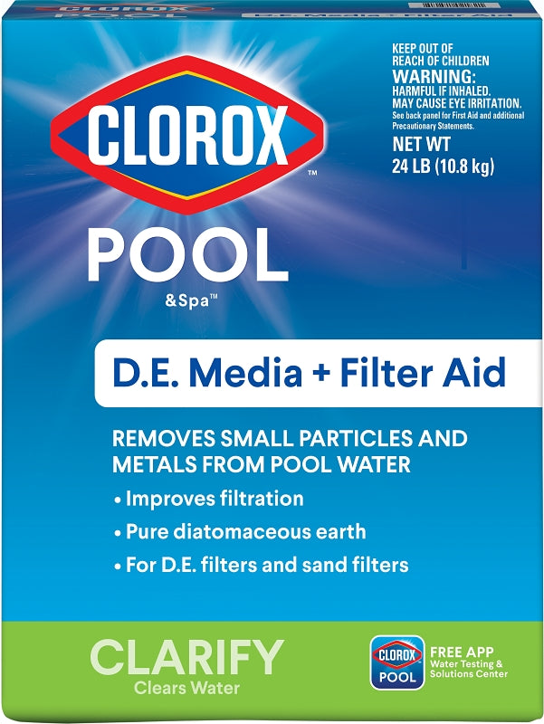 CLOROX Clorox 50024CLX Filter Aid, Solid, 24 lb OUTDOOR LIVING & POWER EQUIPMENT CLOROX   