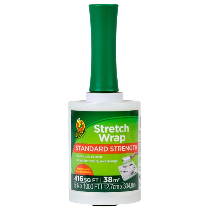DUCK Duck 285848 Stretch Wrap, 1000 ft L, 5 in W, 70 ga Thick, Plastic, Clear HARDWARE & FARM SUPPLIES DUCK