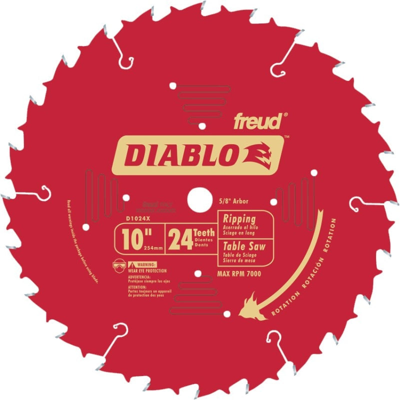 DIABLO CIRC SAW BLADE 10IN 24T RIP TOOLS DIABLO