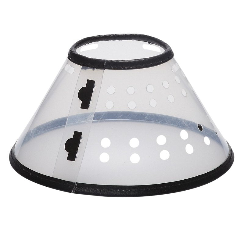 TOTAL PET PetEdge TP7167 S CL Elizabethan Collar, Fits Neck Size: 6-1/2 to 12 in, Cat, Dog, Polypropylene Plastic, Clear