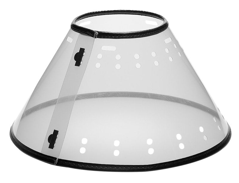 TOTAL PET PetEdge TP7167 M CL Elizabethan Collar, Fits Neck Size: 8-1/2 to 14-1/2 in, Cat, Dog, Polypropylene Plastic, Clear
