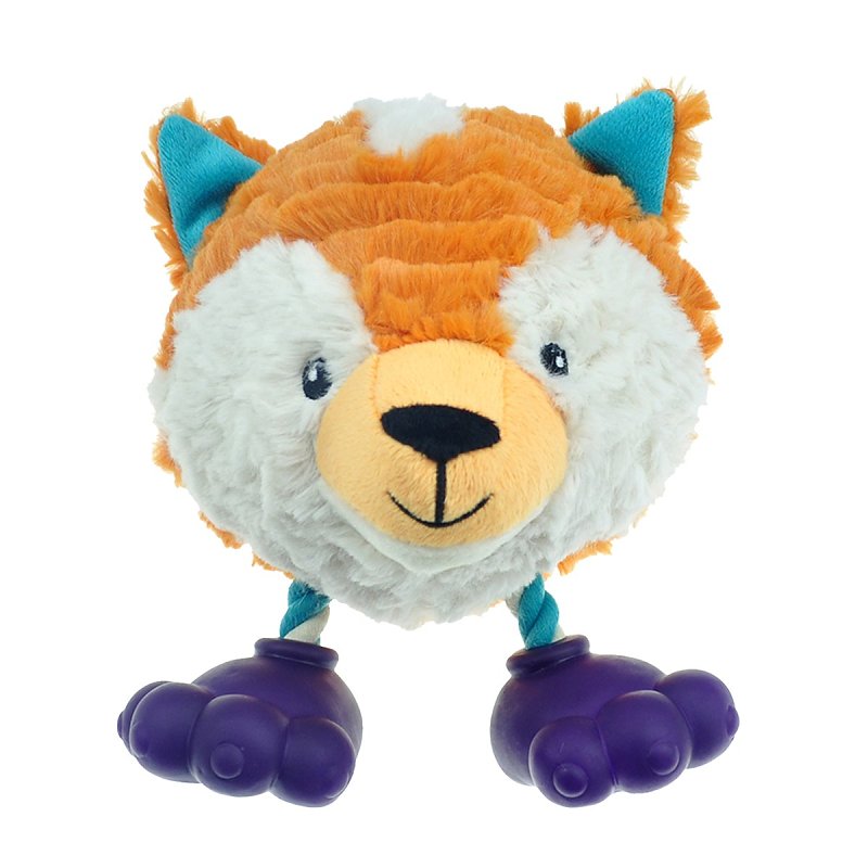 PET PARK BLVD Pet Park Blvd US2263 12 Dog Toy, Plush, Footies Fox