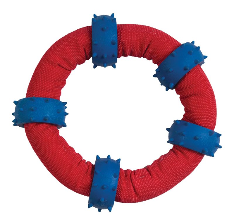 CHOMPERS Chomper Gladiator WB11458 Dog Toy, Chew, Fetch, Toss, Tug Toy, Tuff Ring, Ballistic Nylon/Rubber