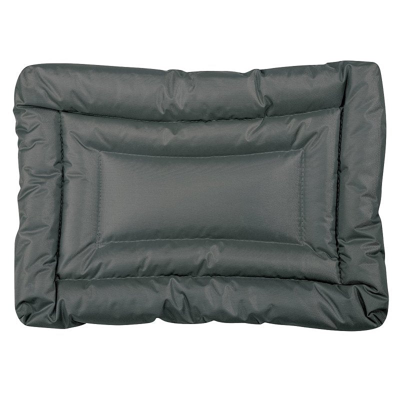 SLUMBER PET Slumber Pet ZA210 24 11 Dog Bed, 24 in L, 11 in W, Nylon Cover, Gray