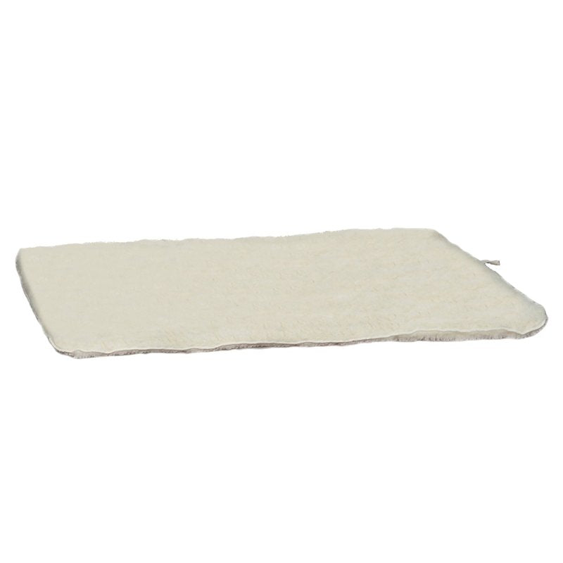 SLUMBER PET Slumber Pet ZA427 35 55 Dog Mat, 35-3/4 in L, 22-3/4 in W, Acrylic/Polyester Sherpa Cover, Natural