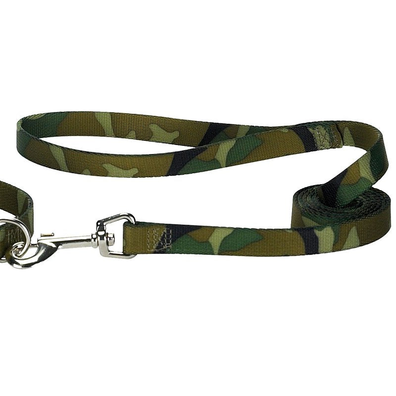 CASUAL CANINE Casual Canine ZA6751 44 43 Camo Dog Leash Lead, 4 ft L, 5/8 in W, Nylon Line, Green, Fastening Method: Swivel Snap HARDWARE & FARM SUPPLIES CASUAL CANINE