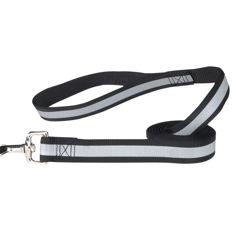 GUARDIAN GEAR Guardian Gear ZA985 44 17 Reflective Dog Lead, 4 ft L, 5/8 in W, Nylon Line, Black, Fastening Method: Swivel Clip HARDWARE & FARM SUPPLIES GUARDIAN GEAR