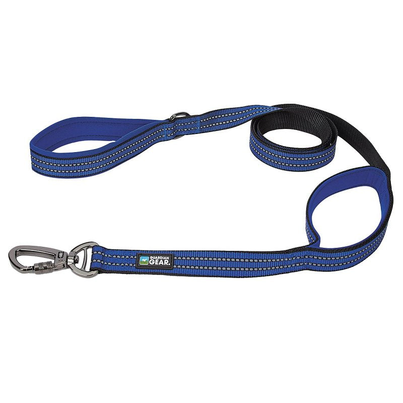 GUARDIAN GEAR Guardian Gear ZA5172 06 19 Reflective Dog Leash, 6 ft L, Nylon Line, Blue, Fastening Method: Snap HARDWARE & FARM SUPPLIES GUARDIAN GEAR