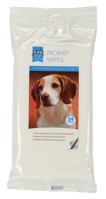 TOP PERFORMANCE Top Performance ProEar TP6227 24 Dog and Cat Ear Cleaning Wipes HARDWARE & FARM SUPPLIES TOP PERFORMANCE