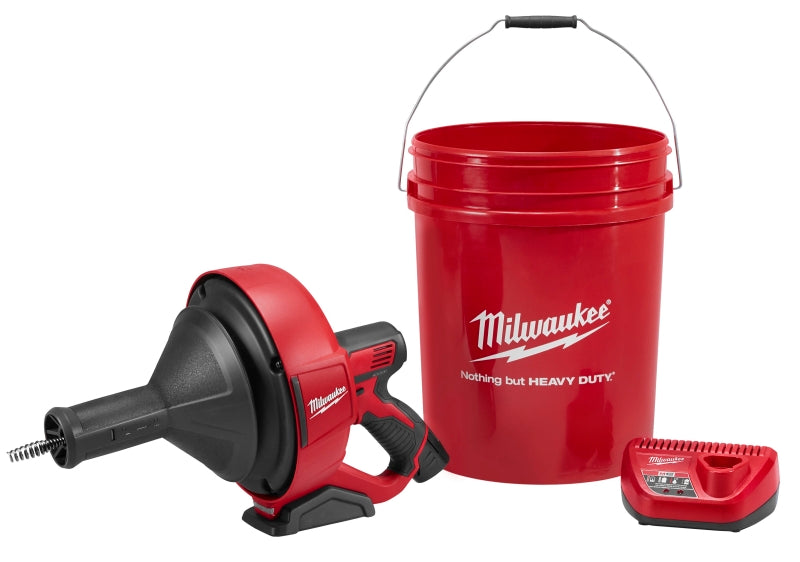 MILWAUKEE Milwaukee M12 Series 2571-21 Drain Snake Kit, Electric, 5/16 in Dia Cable, 25 ft L Cable