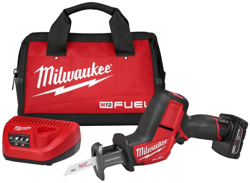 MILWAUKEE Milwaukee HACKZALL 2520-21XC Reciprocating Saw Kit, Battery Included, 12 V, 4 Ah, 5/8 in L Stroke, 3000 spm