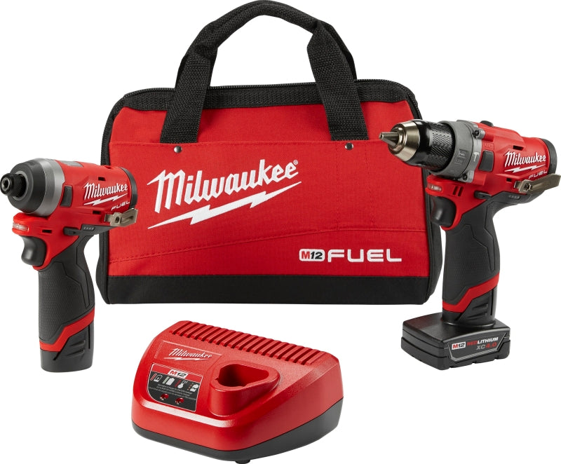 MILWAUKEE Milwaukee 2598-22 Combination Tool Kit, Battery Included, 2 Ah, 12 V, Lithium-Ion TOOLS MILWAUKEE