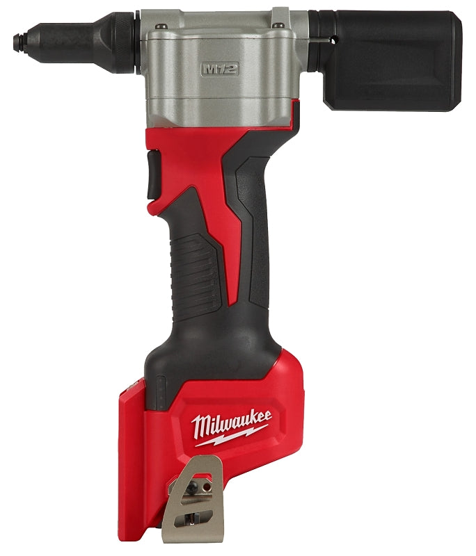 MILWAUKEE Milwaukee 2550-20 Rivet Tool, Tool Only, 12 V, 1.5 Ah, 2000 lb Rivet Setting Force, 0.8 in L Stroke