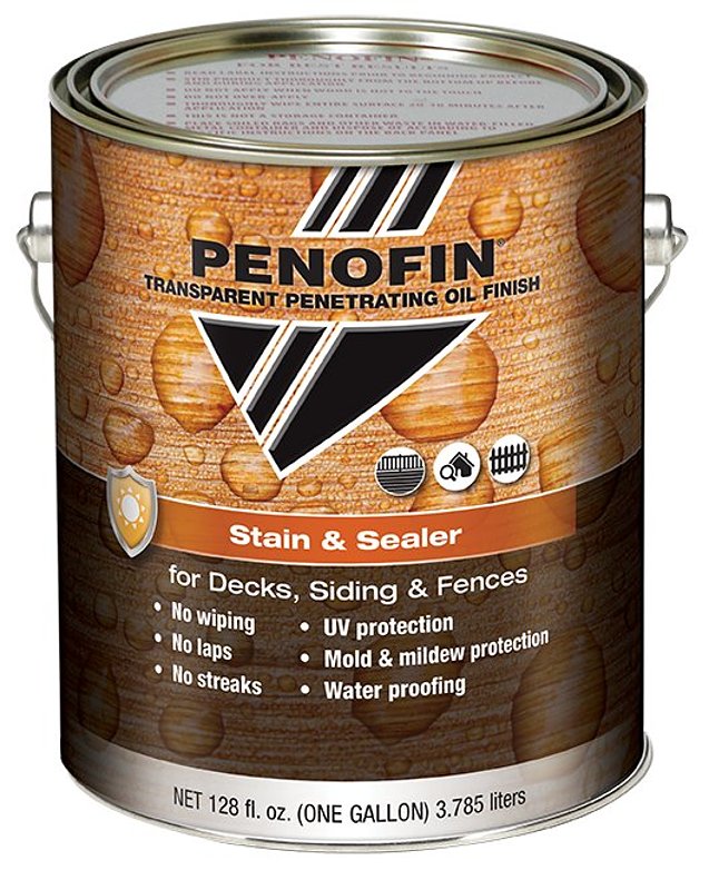 PERFORMANCE COATING INC Penofin FSSTRGA Stain and Sealer, Matte, Transparent Redwood, Liquid, 1 gal, Can