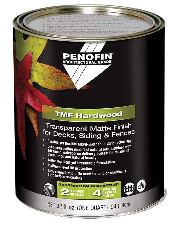 PERFORMANCE COATING INC Penofin 00076QT Transparent Hardwood Coating, Matte, IPE, Liquid, 1 qt, Can PAINT PERFORMANCE COATING INC