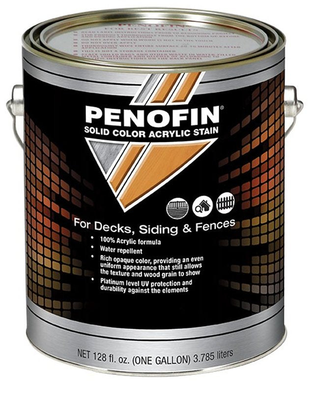 PERFORMANCE COATING INC Penofin F1SBNGA Solid Color Stain, Flat, Neutral Base, Liquid, 1 gal PAINT PERFORMANCE COATING INC