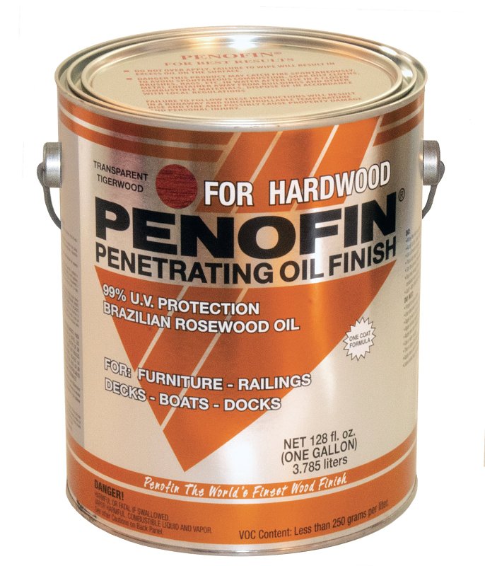 PERFORMANCE COATING INC Penofin Hardwood Series F1XHTGA Penetrating Stain, Tigerwood, Liquid, 1 gal PAINT PERFORMANCE COATING INC